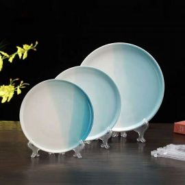 حامل بلاستيكي شفاف قابل للطي للعناصر الزخرفية/قطعتين