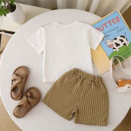 طقم ولادي باكمام قصيرة 