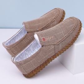 أحذية قماشية  بنعال مطاطية مانعة للانزلاق، مناسبة للرجال