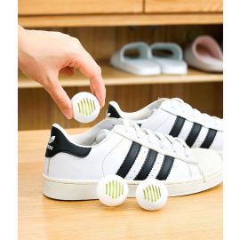 كرة مزيل العرق للأحذية والجوارب، لخزانة الأحذية المنزلية، معطر صلب، مزيل عرق داخلي عبوة 6 قطع