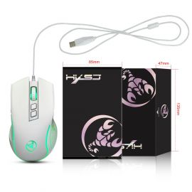 فأرة سلكية سريعة الاستجابة مع منحنًى مريح لراحة اليد أثناء العمل لساعات طويلة