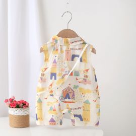 بدلة صيفية رقيقة أنيقة ولطيفة للأطفال الرضع 