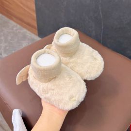 أحذية وجوارب قطنية شتوية مبطنة بالصوف حديثي الولادة