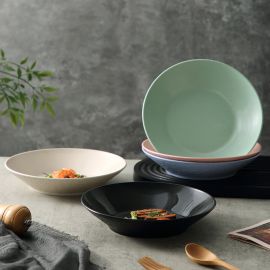 أطباق بلاستيكية قابلة للاستخدام في الميكروويف 5 قطع