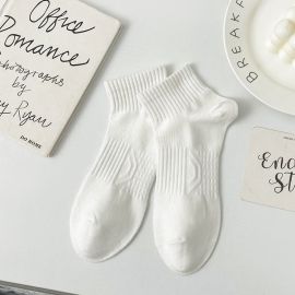 جوارب رجالية صيفية بلون واحد من القطن الناعم / 2 أزواج 