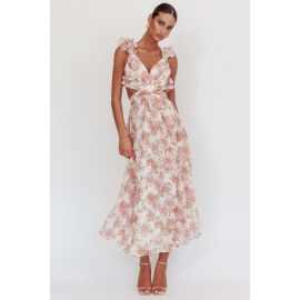 فستان نسائي طويل بفتحه ظهر