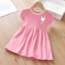 فستان صيفي أنيق بأكمام قصيرة للأطفال