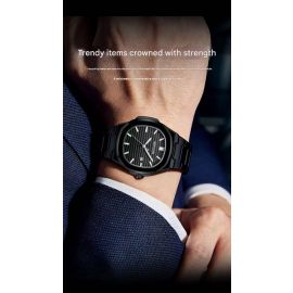 ساعة رجالية مقاومة للماء من الفولاذ المقاوم للصدأ