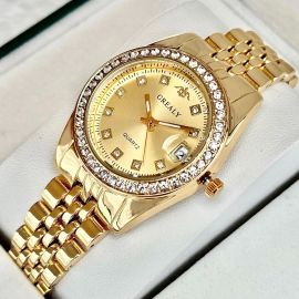 ساعة GREALY النسائية المقاومة للماء ذات المينا الفاخرة