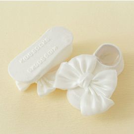 جوارب قطنية بفيونكة امامية كبيرة للفتيات الرضع / زوجين