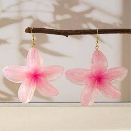 اقراط نسائي ناعم على شكل زهره