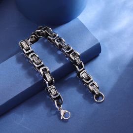 سوار نسائي على شكل سلسلة من فولاذ التيتانيوم 