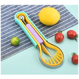 اداة تقطيع الفاكهة ثلاثة في واحد