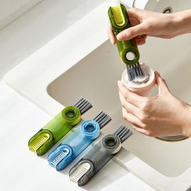 فرشاة أكواب ثلاثة في واحد لتنظيف أكواب المياه