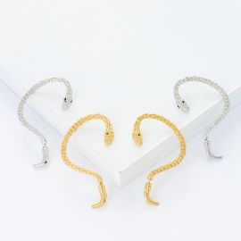 أقراط زوجية على شكل ثعبان من السبيكة 