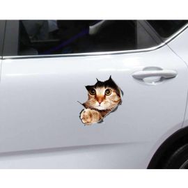 ملصقات ثلاثية الأبعاد على شكل قطط لطيفة لتغطية الخدوش / قطعتين