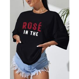 تيشيرت صيفي بستايل بسيط وجذاب يناسب الاستخدام اليومي للنساء