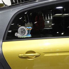 ملصق سيارات ودراجات مبتكر سهل التركيب والإزالة / قطعتين