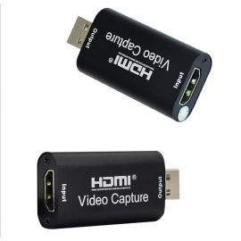 بطاقة التقاط فيديو وصوت 4K HDMI مع USB 2.0 بدقة 1080p للبث والألعاب