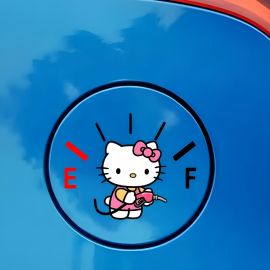 ملصق غطاء لخزان الوقود بتصميم كرتوني / قطعتين