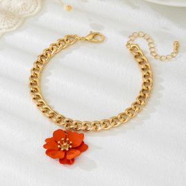 خلخال قدم زهرة للنساء