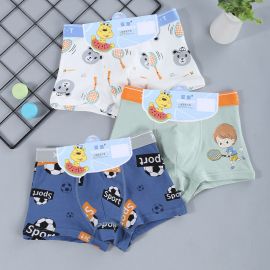 بوكسر داخلي بخامة قطنية لطيفة وألوان جذابة للأولاد / 3 قطع