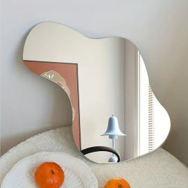 مرآة جدارية هندسية معاصرة من الأكريليك 