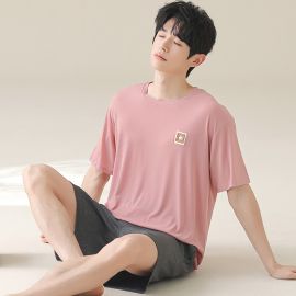 يجامه رجالي باكمام قصيره وياقه دائريه