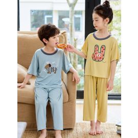 بجامه باكمام قصيرة صيفي للجنسين