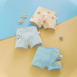 بوكسر قطنية مريحة وناعمة بنقوش مرحة ومناسبة اليومي للأولاد / 3 قطع 