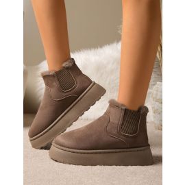 حذاء نسائي مدبدب ببطانه دافية