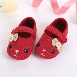 حذاء من القماش الناعم للفتيات الصغيرات 