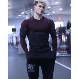 هودي رياضي للرجال باكمام طويل وياقة دائرية