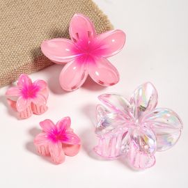 مشابك شعر بأشكال زهور لطيفة / 4 قطع 