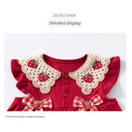 فستان بناتي بدون اكمام مزين بفيونكات