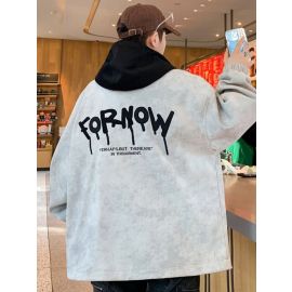 جاكت رجالي من قطعتين بغطاء للرأس 