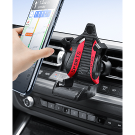 حامل هاتف سيارة جديد يثبت بمنفذ الهواء، حامل هاتف متعدد الوظائف بتصميم كرسي رياضي