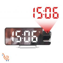 شاشة كبيرة مرآة إسقاط  ساعة منبة LED