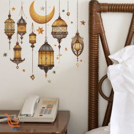 ملصق الجدار للتزيين لشهر رمضان قطعتين
