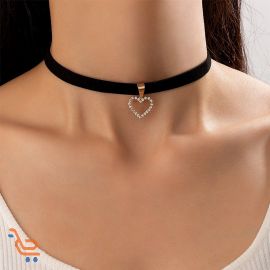  قلادة نسائية بحزام مخملي