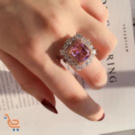 خاتم نسائي مرصع باحجار زريكون راقية