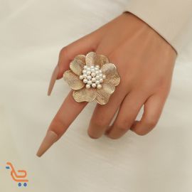خاتم نسائي بشكل زهرة