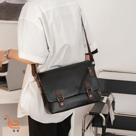 حقيبة كتف رجالي للكتب والدفاتر الجامعية، حقيبة رجالي جلد للطلاب