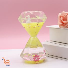 ديكور سطح المكتب قطرة ماء سائلة على شكل ساعة رملية