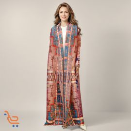 رداء طويل وأكمام طويلة من البوليستر للسيدات 