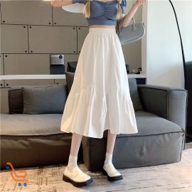 تنورة نسائي طويلة بخصر مطاطي