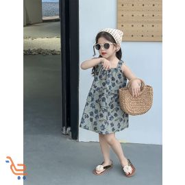 فستان بناتي صيفي علئ الطراز  الكوري 