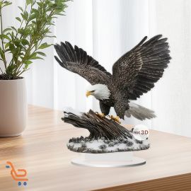 زينة سطح مكتب ملهمة مصنوعة من الأكريليك بتصميم نسر