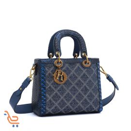 حقيبة السيدات الكلاسيكية الماسية مربعة الشكل