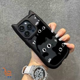 غلاف جوال ابل بنمط قطه 